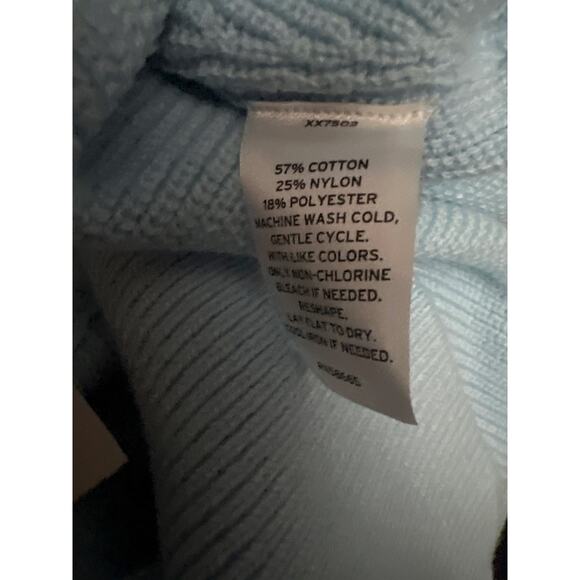 BP Womens Seamed Oversized V-Neck Rib Sweater from Nordstrom Blue Falls Size M - Picture 9 of 11